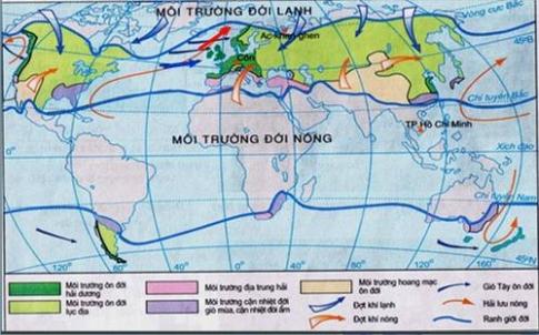 Giải địa lí 7 bài 13: Môi trường đới ôn hòa