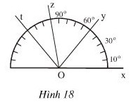 Giải toán 6 bài: Số đo góc 